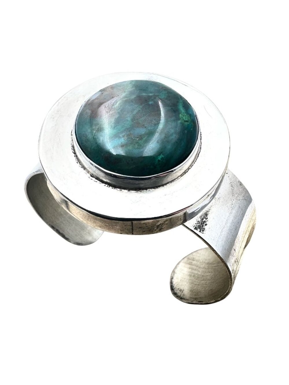 Vintage Mexico Miguel Garcia Cuff Bracelet Sterling Silver Adjustable